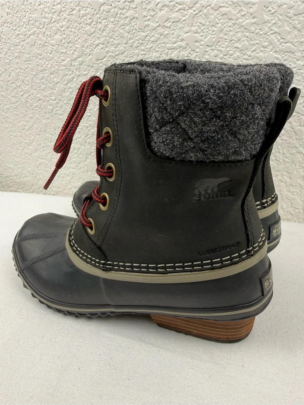 Sorel Slimpack Lace II | Lace-Up Duck Boots Black | Women's 7